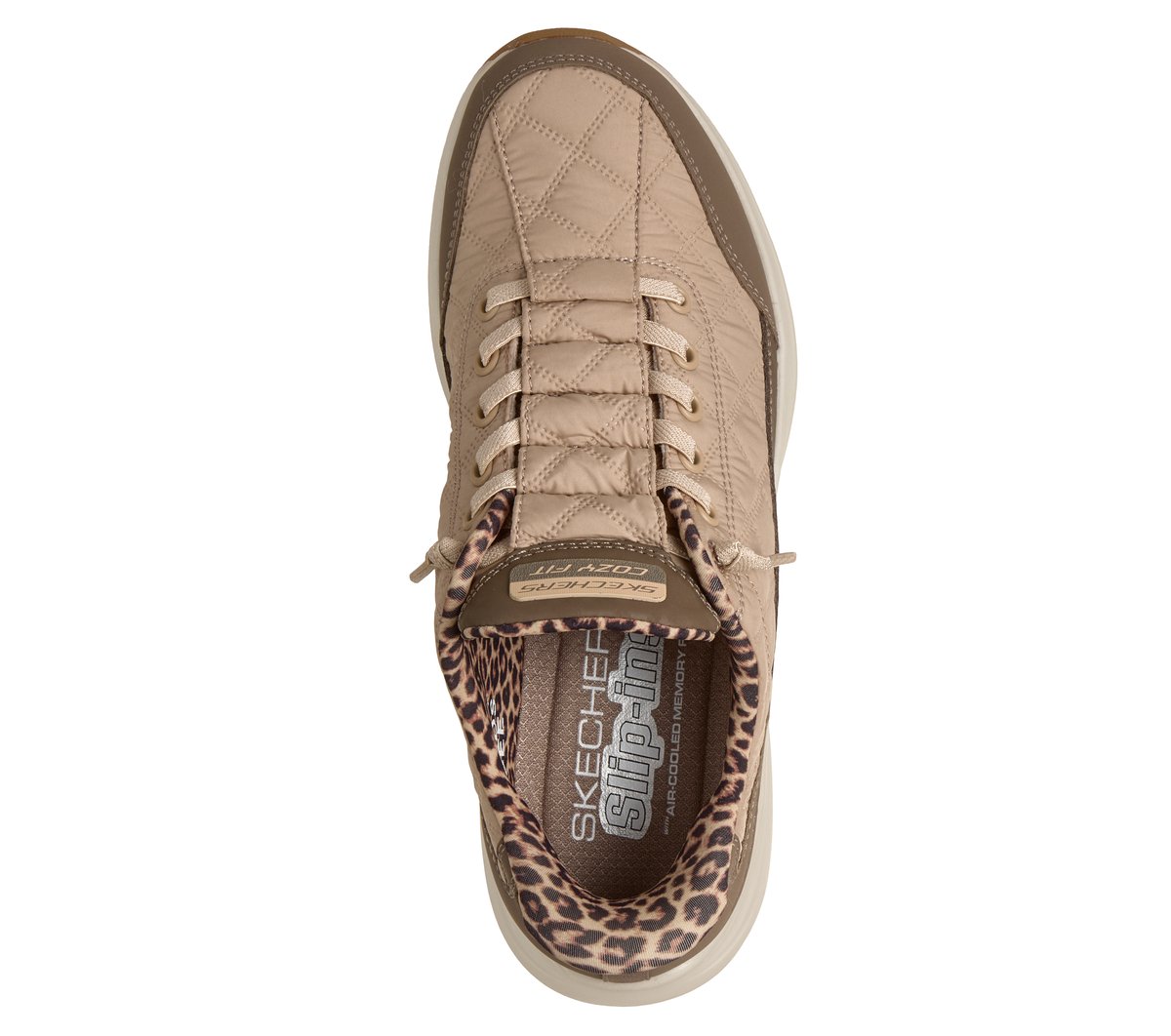 Skechers Slip-ins: Contour Foam - Cozy Fit Leopard Dream