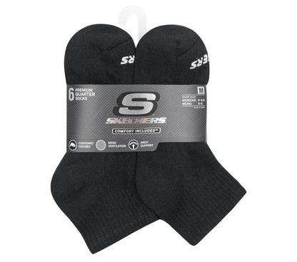 Skechers 6 Pack Core Quarter Medium Socks