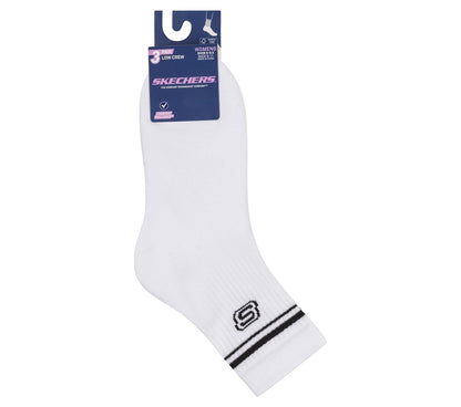 Skechers 3 Pack Women's Low Crew Varsity Socks