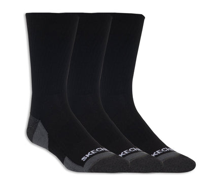 Skechers 3 Pack Half Terry Crew Socks